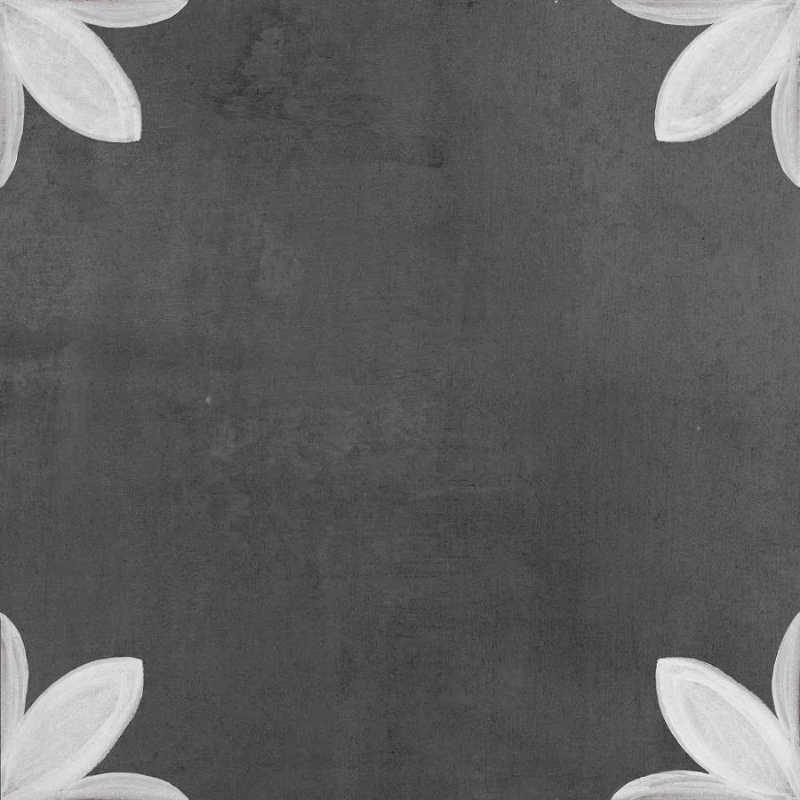 DELLA TORRE Fiona 29-Pack Black and White 8-in x 8-in Glazed Porcelain Encaustic Floor and Wall Tile, photo 9 of 11