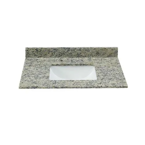Bestview Santa Cecilia Light 37-in Brown/Polished Granite Bathroom Vanity Top, photo 6 of 6