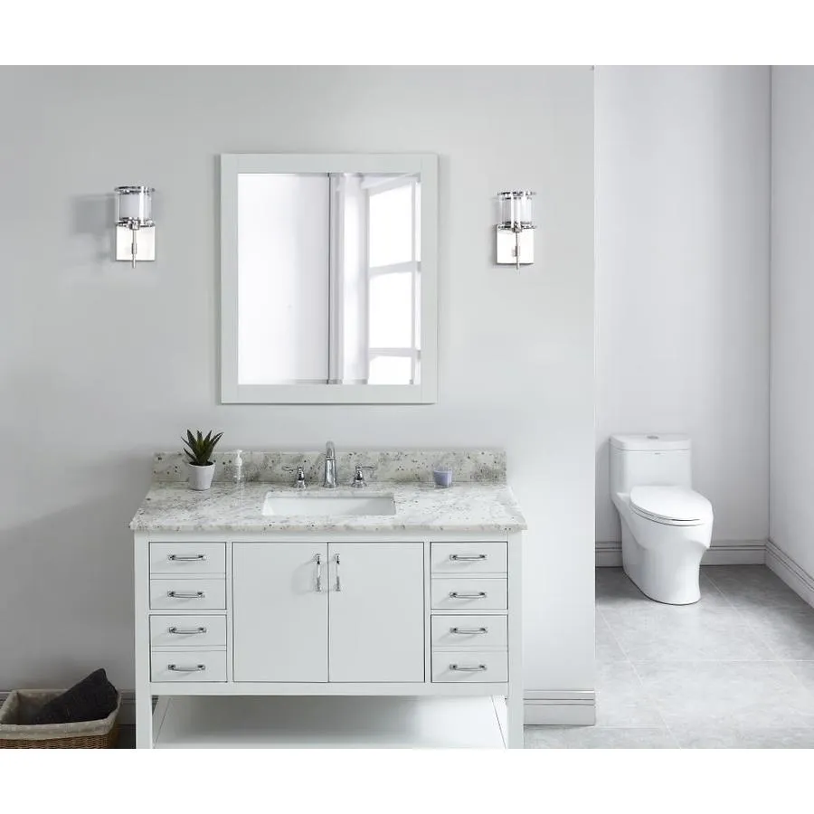 Bestview 43-in Glacier White Granite Bathroom Vanity Top, photo 4 of 6