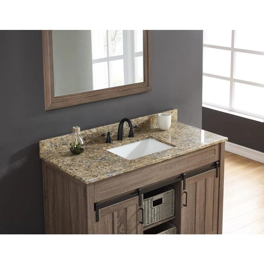 Bestview 49-in Santa Cecilia Granite Bathroom Vanity Top, photo 5 of 6