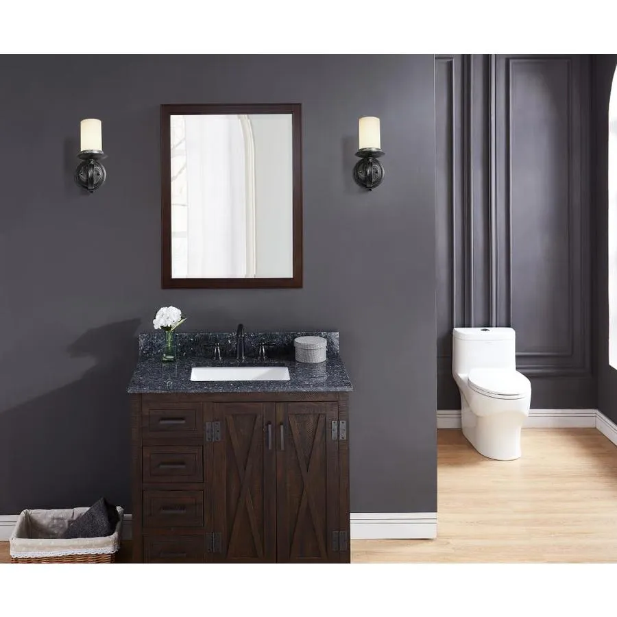 Bestview 37-in Blue Pearl Granite Bathroom Vanity Top, photo 4 of 6
