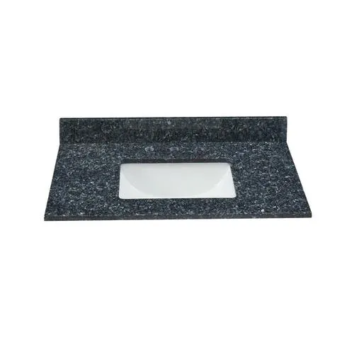 Bestview 37-in Blue Pearl Granite Bathroom Vanity Top, photo 6 of 6
