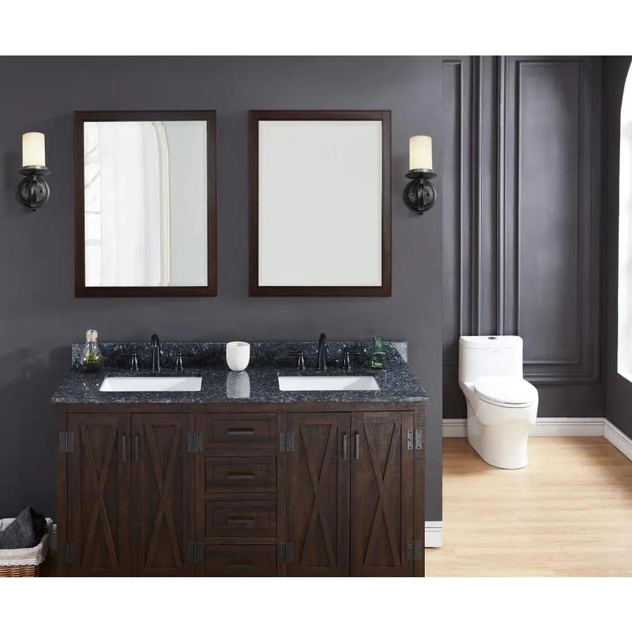 Bestview 61-in Blue Pearl Granite Bathroom Vanity Top, photo 4 of 6