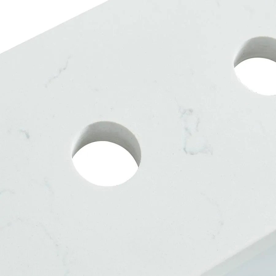 Bestview 37-in Carrara White Quartz Bathroom Vanity Top, photo 2 of 6
