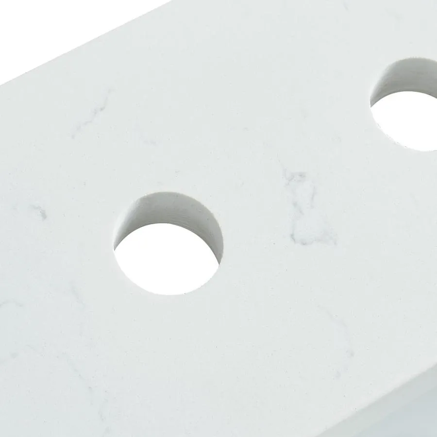 Bestview 49-in Carrara White Quartz Bathroom Vanity Top, photo 2 of 6