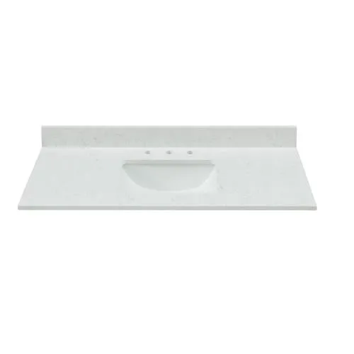 Bestview 49-in Carrara White Quartz Bathroom Vanity Top, photo 6 of 6