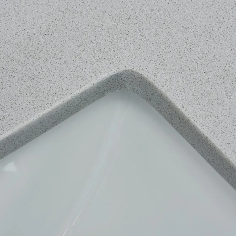Bestview Meridian 61-in Gray/Polished Engineered Marble Bathroom Vanity Top, photo 3 of 10