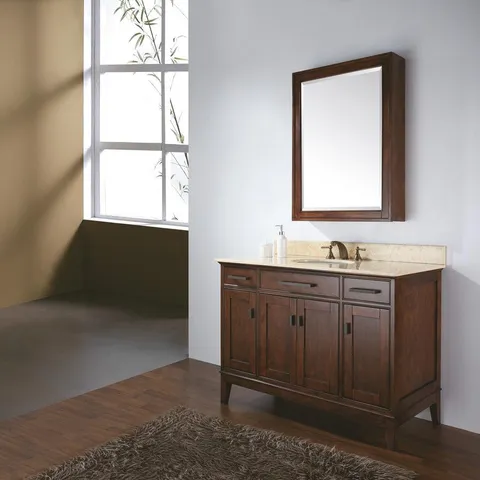 Madison 48" Tobacco Vanity Cabinet
