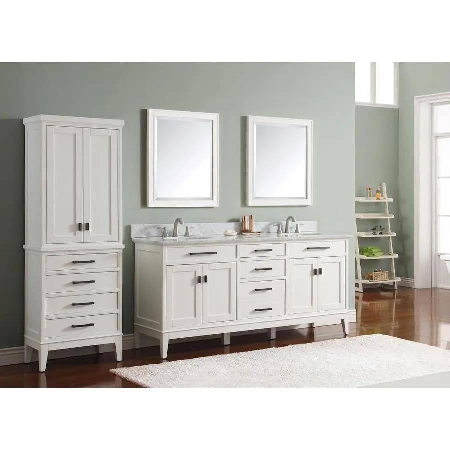 Avanity Madison 72-in White Bathroom Vanity Cabinet, photo 3 of 12