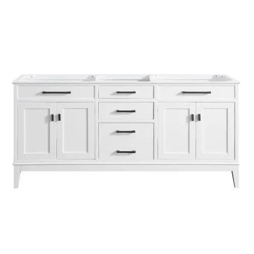 Avanity Madison 72-in White Bathroom Vanity Cabinet, photo 4 of 12