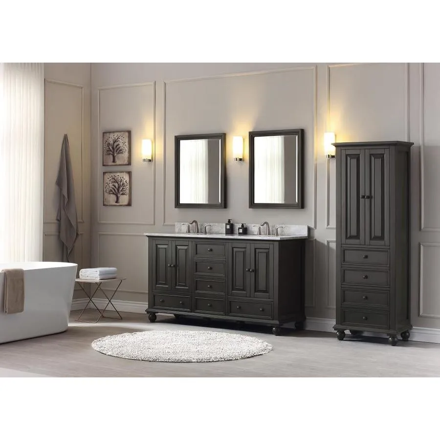Avanity Thompson 60-in Charcoal Glaze Bathroom Vanity Cabinet, photo 9 of 19