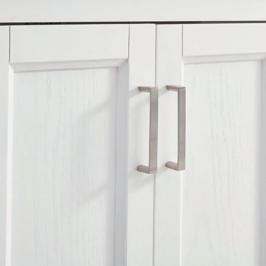 Durham 24-in White Oak Single Sink Bathroom Vanity with Gray Engineered Stone Top, photo 6 of 9