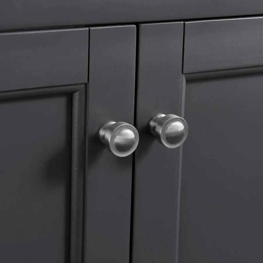 allen + roth Roveland 60-in Dark Gray Double Sink Bathroom Vanity with Terrazzo Engineered Stone Top, photo 3 of 8