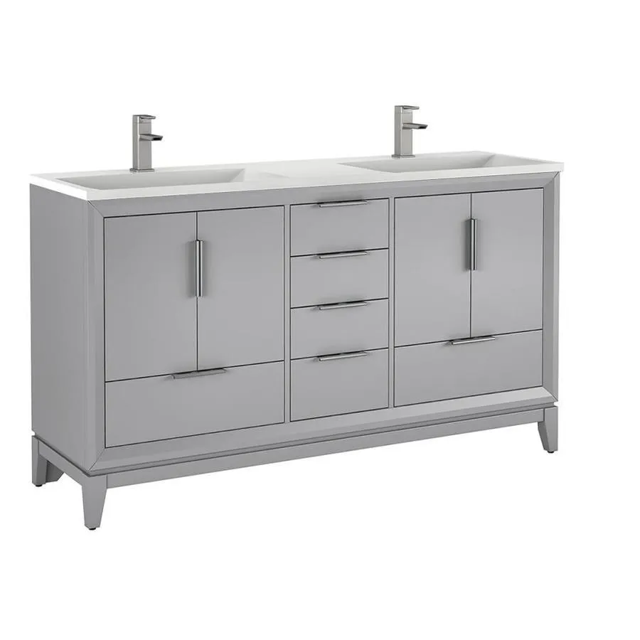 Scott Living Robinson 36-in Coffee Oak Single Sink Bathroom Vanity with White Acrylic Top, photo 10 of 11