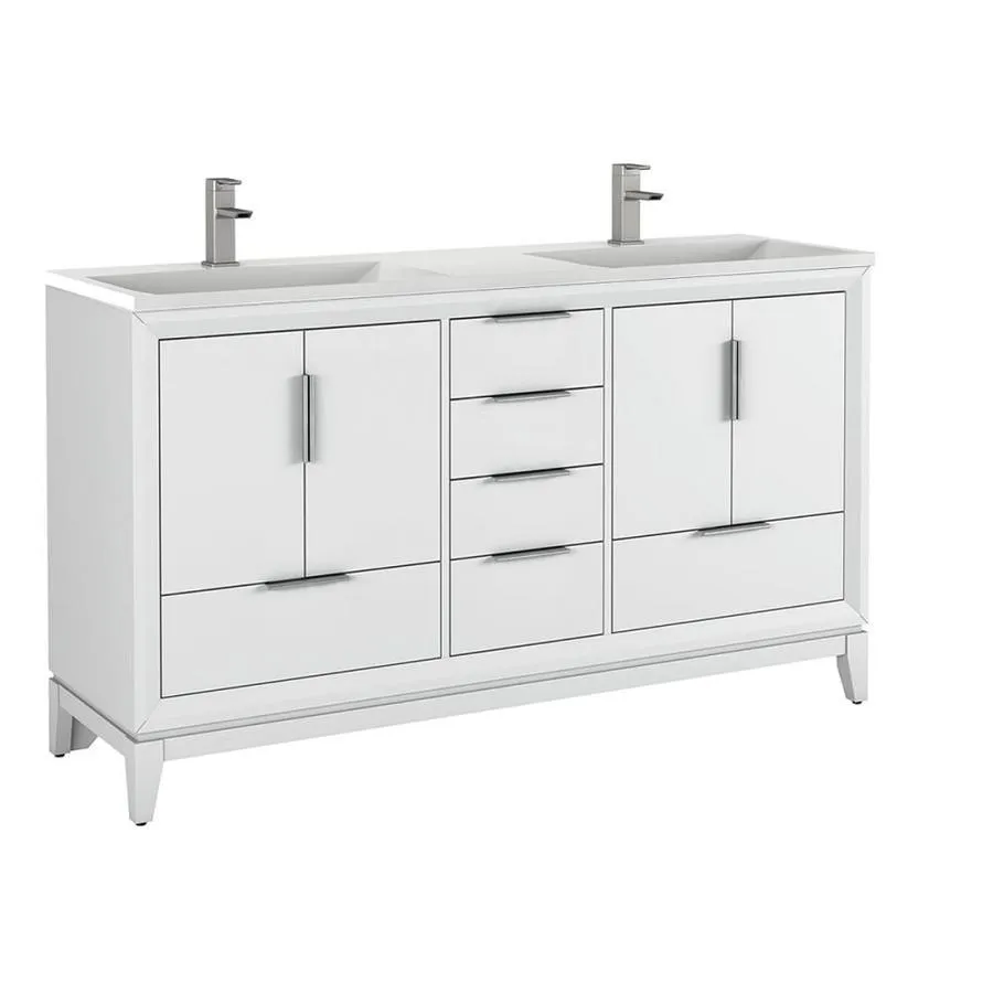 Scott Living Robinson 36-in Coffee Oak Single Sink Bathroom Vanity with White Acrylic Top, photo 9 of 11