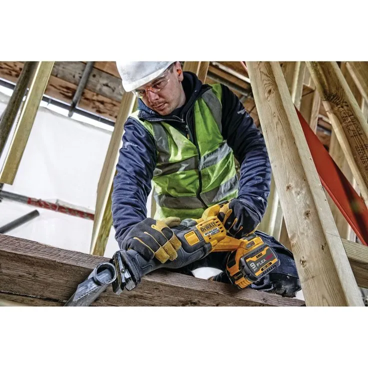 DEWALT FLEXVOLT 60-Volt MAX Lithium-Ion Cordless Brushless Reciprocating Saw with (2) Batteries and Bonus 1/2 in. Impact Wrench, photo 5 of 8