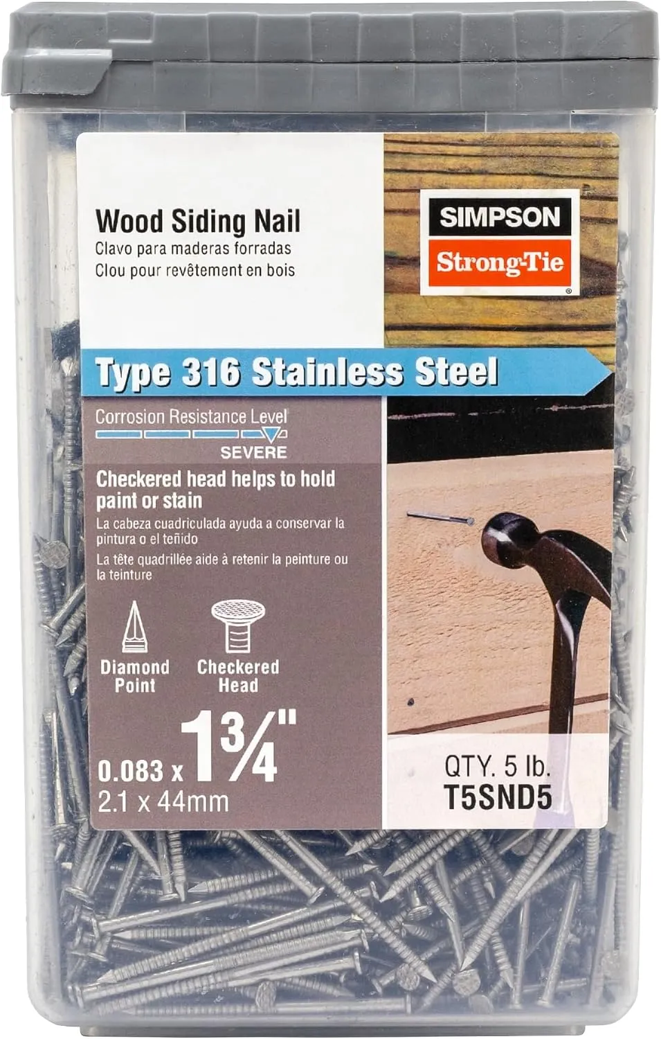 Simpson Strongtie Simpson Stainless Steel Wood Siding Hand Nails, photo 3 of 3