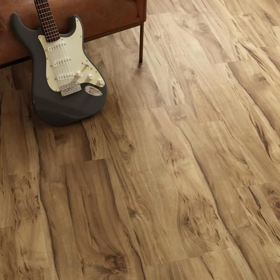 Style Selections Natural Acacia 7.6-in W x 50.7-in L Smooth Wood Plank Laminate Flooring, photo 4 of 5