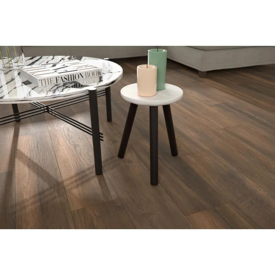 allen + roth Harbor Mill Oak 7.59-in W x 50.7-in L Embossed Wood Plank Laminate Flooring, photo 4 of 6