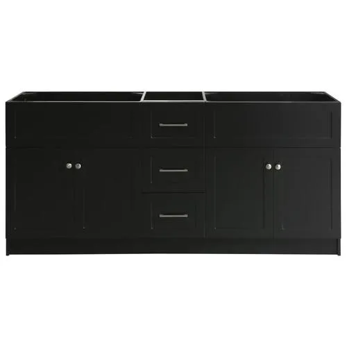 ARIEL Hamlet 72-in Black Bathroom Vanity Cabinet, photo 4 of 8
