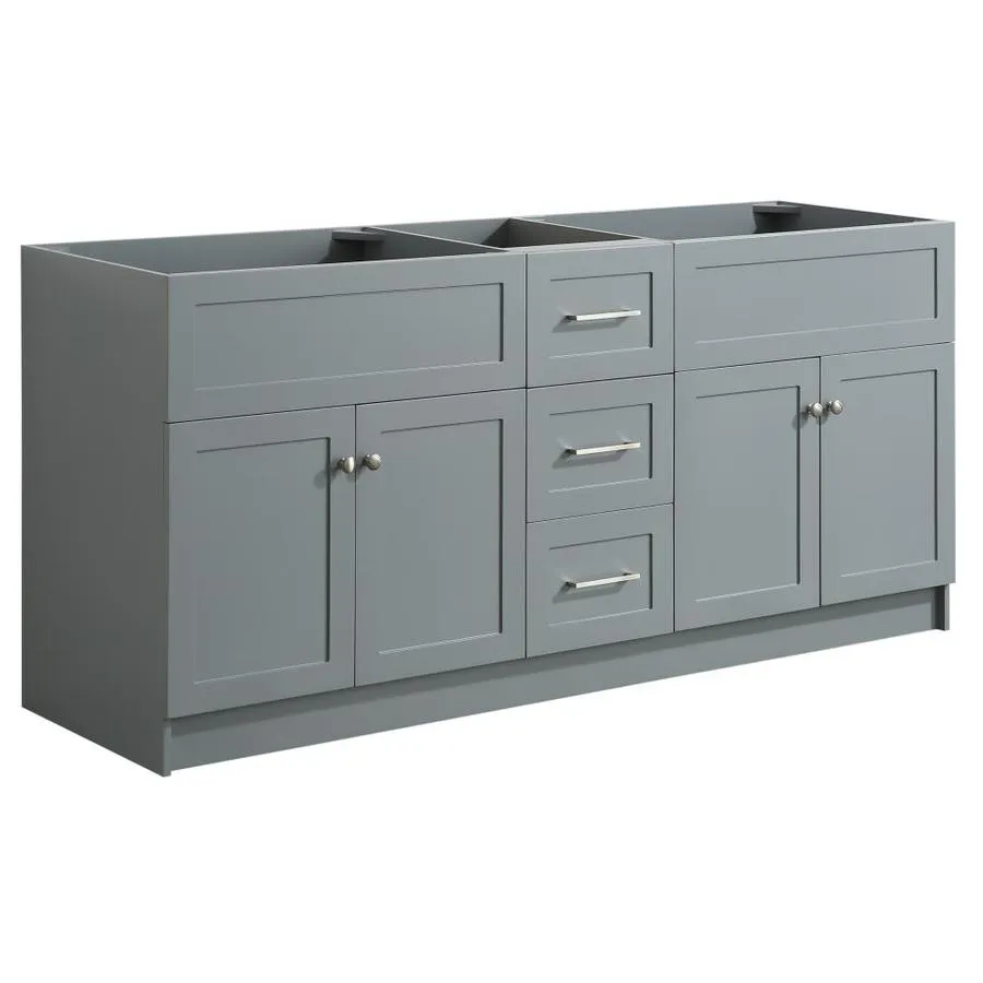 ARIEL Hamlet 72-in Black Bathroom Vanity Cabinet, photo 5 of 8