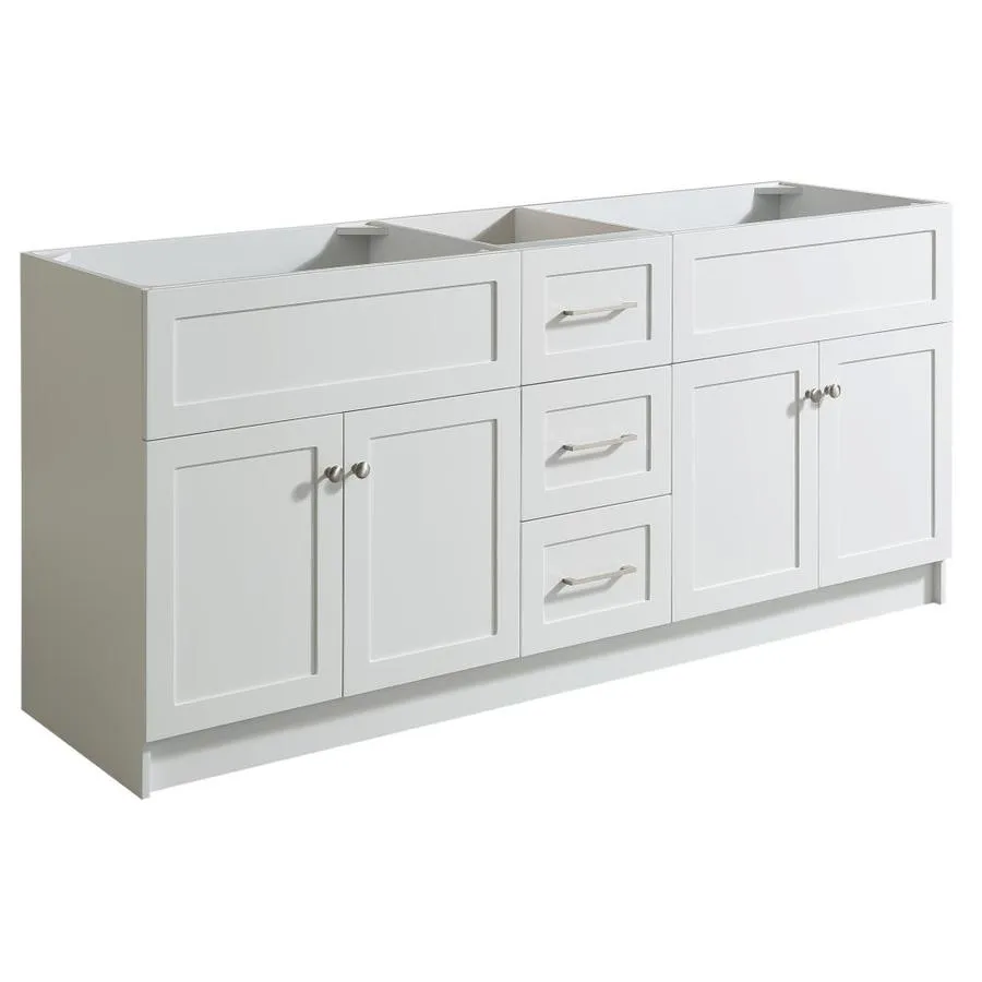 ARIEL Hamlet 72-in Black Bathroom Vanity Cabinet, photo 6 of 8