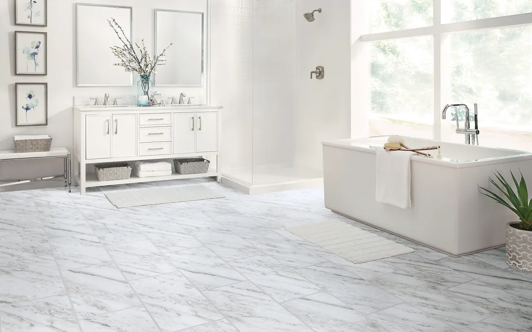 Armstrong Flooring Alterna.16-mil 12-in W x 24.125-in L Waterproof Glue down Vinyl Tile, photo 2 of 6