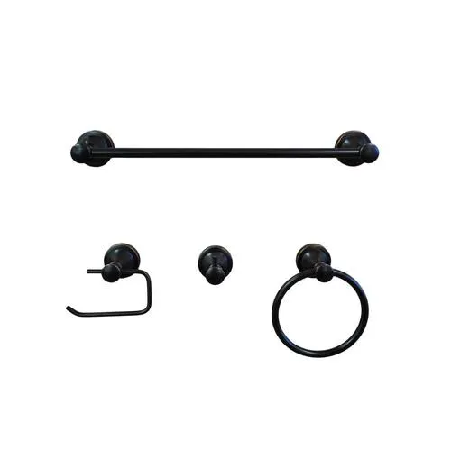 Dyconn Faucet 4-Piece London Oil-Rubbed Bronze Decorative Bathroom Hardware Set, photo 5 of 5