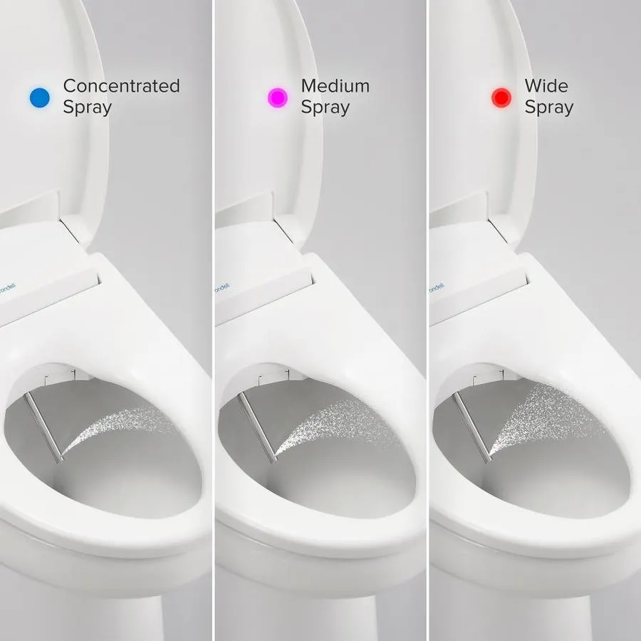 Brondell Swash 1400 White Elongated Slow-Close Heated Bidet Toilet Seat, photo 8 of 10