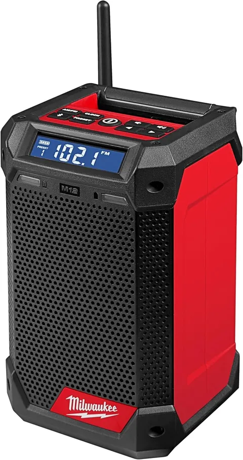 M12 12-Volt Lithium-Ion Cordless Bluetooth/AM/FM Jobsite Radio + Charger