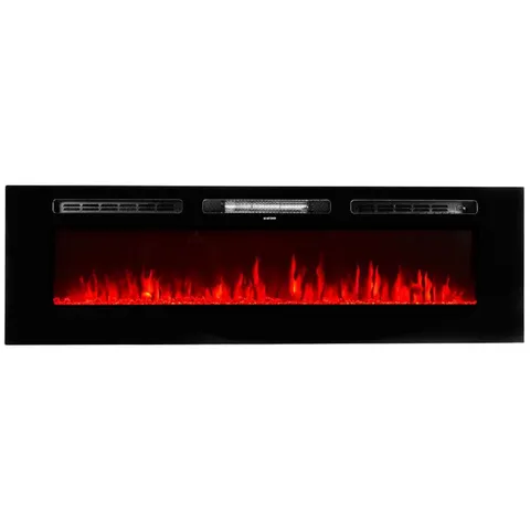 5100 BTU 1500-Watt 60 in. In-Wall Electric Heater Smokeless FireplAce with 3-Changeable Flame Color and Remote Control