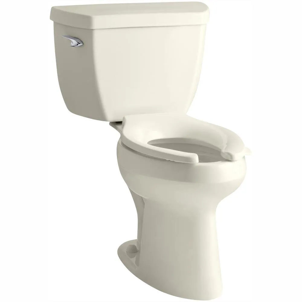 Highline Classic Comfort Height 2-piece 1.0 GPF Single Flush Elongated Toilet in White, Seat Not Included, photo 7 of 7