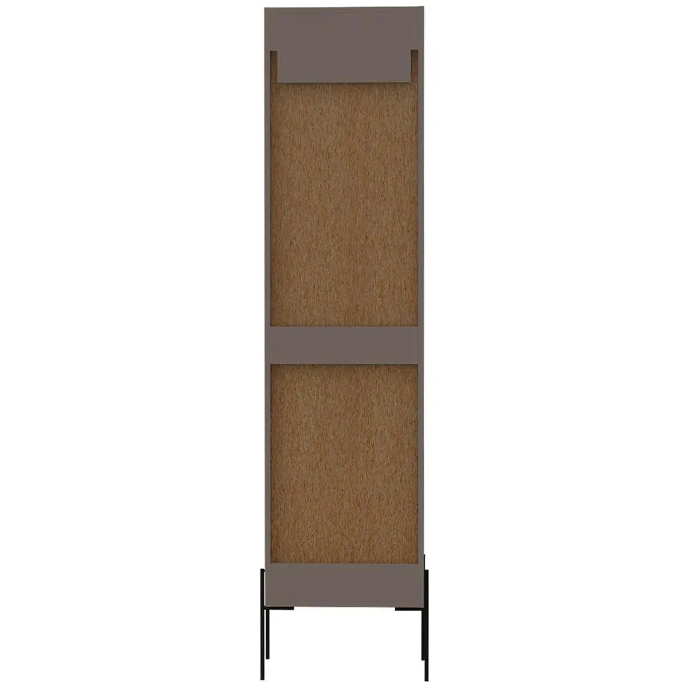 Svedin 18 in. W x 13 in. D x 71 in. H Free Standing Tall Bathroom Linen Cabinet in Taupe, photo 6 of 9