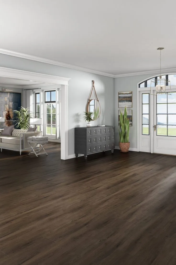 Style Selections  Tudor Oak 12-mil x 7-in W x 48-in L Water Resistant Interlocking Luxury Vinyl Plank Flooring, photo 2 of 8