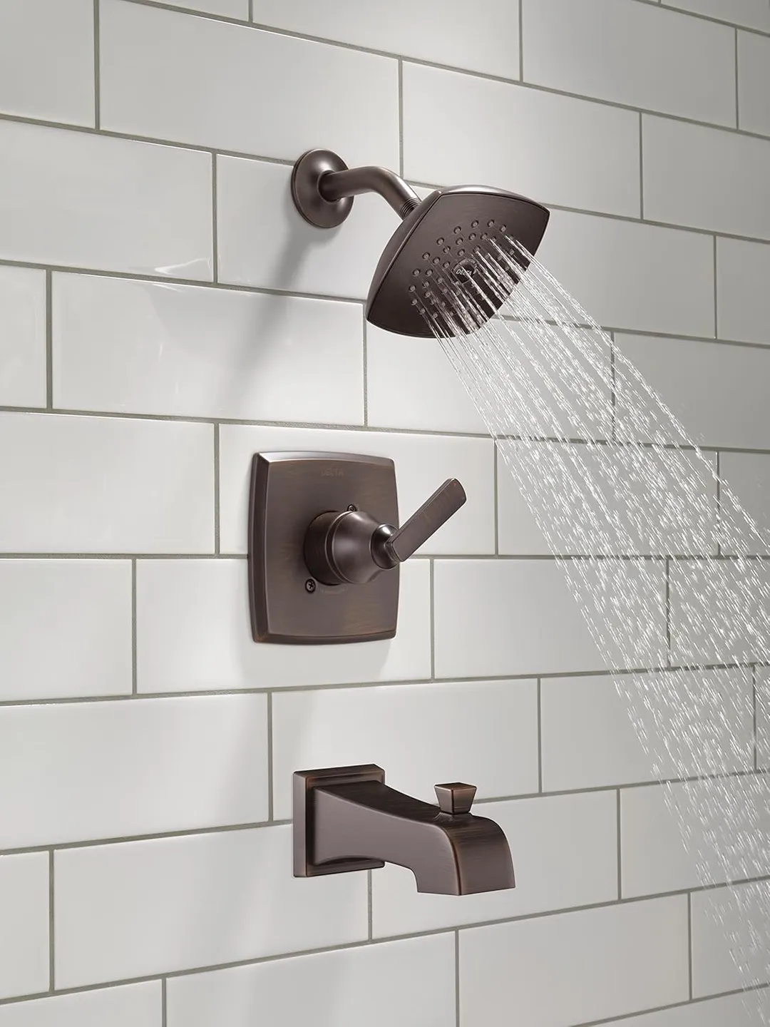 Delta Ashlyn Venetian Bronze 1-Handle Bathtub and Shower Faucet, 14 Series Trim Kit, T14464-RB (Valve Not Included), photo 2 of 7
