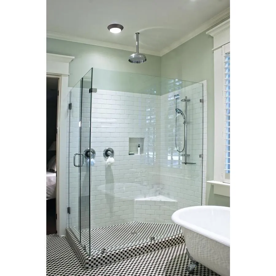 Lithonia Lighting Versi Lite 7.25-in Textured Bronze Modern/Contemporary LED Flush Mount Light ENERGY STAR, photo 7 of 10