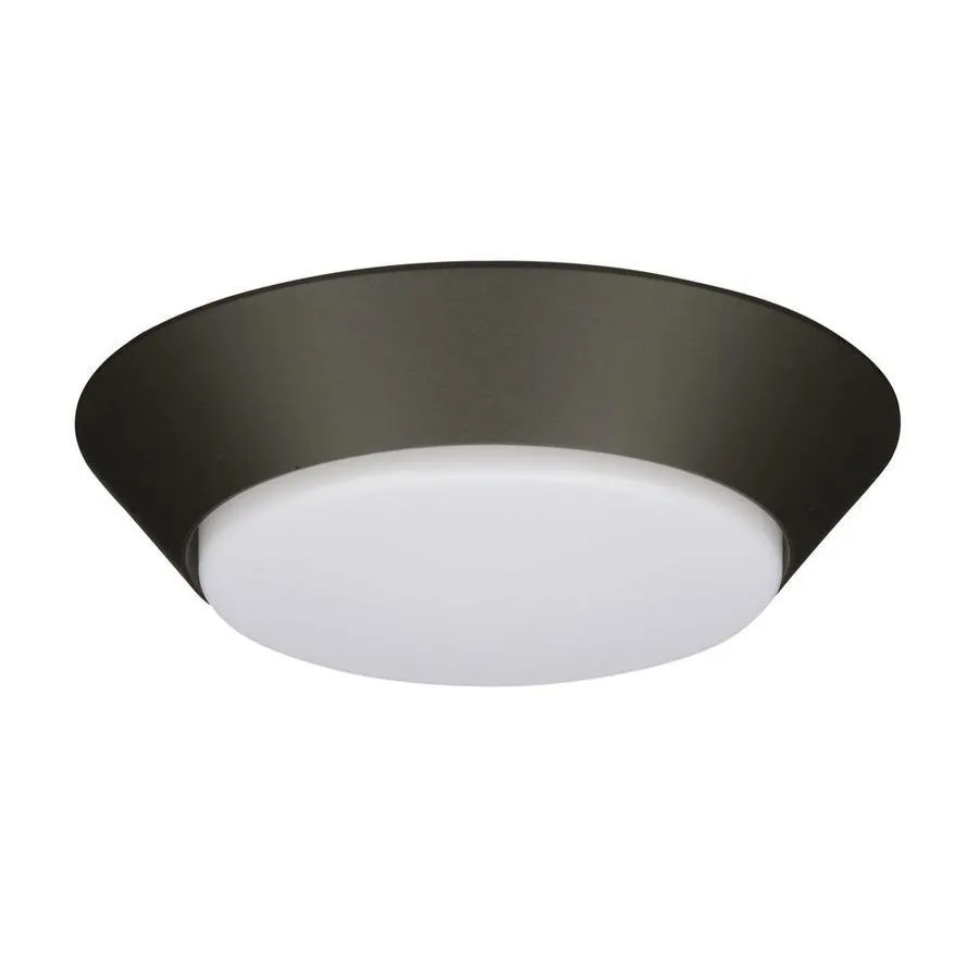 Lithonia Lighting Versi Lite 7.25-in Textured Bronze Modern/Contemporary LED Flush Mount Light ENERGY STAR, photo 2 of 10