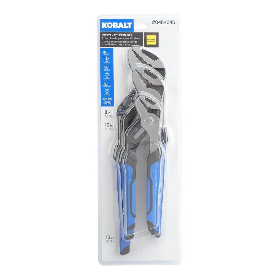 Kobalt 3-Pack Tongue & Groove Plier Set, photo 6 of 10