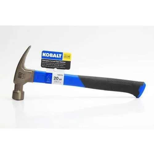 Kobalt 20 oz. Smoothed Face Steel Head Fiberglass Claw Hammer, photo 2 of 2