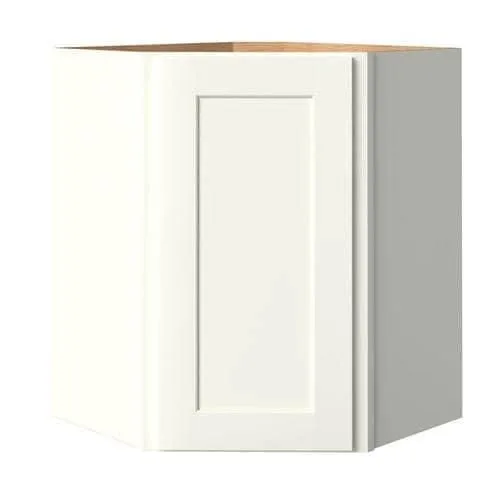allen + roth Aveley 24-in W x 30.125-in H x 12-in D Linen Maple Corner Wall Semi-Custom Cabinet, photo 2 of 4