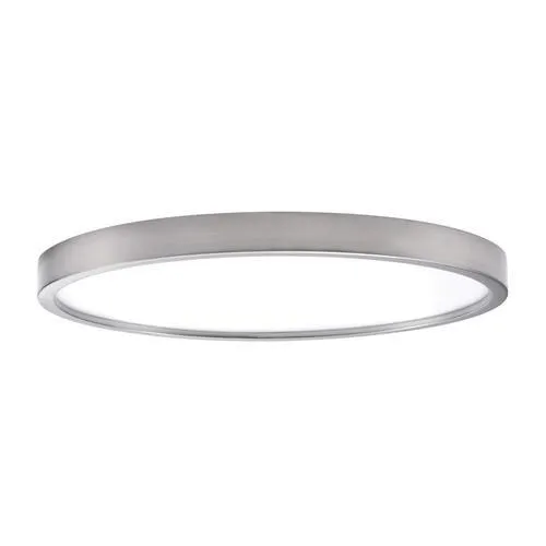 Project Source Adjustable Color Temperature 13-in Brushed Nickel LED Flush Mount Light, photo 3 of 8