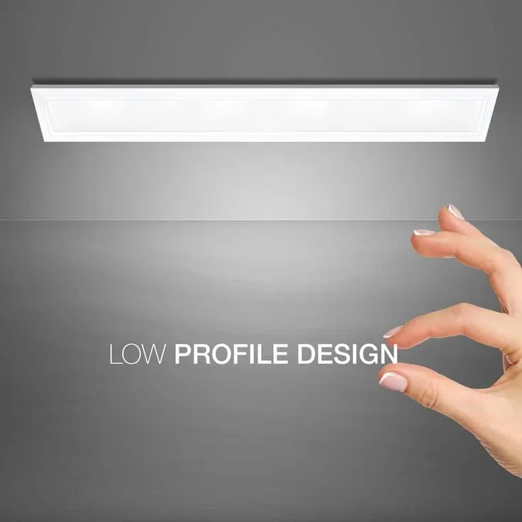 Commercial Electric 6 in. x 4 ft. 1900 Lumens Dimmable White Integrated LED Flat Panel Ceiling Flush Mount Fixture with Color Change 5CCT, photo 6 of 11