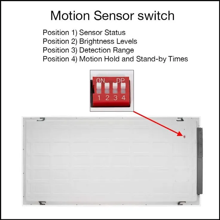 Commercial Electric 2 ft. x 4 ft. Daylight Harvesting LED Panel Light Troffer w/ Motion Sensor Adjustable CCT Lumens Watts 120-277V Dimmable, photo 3 of 11