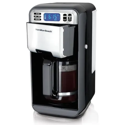 12-Cup Black Residential Drip Coffee Maker