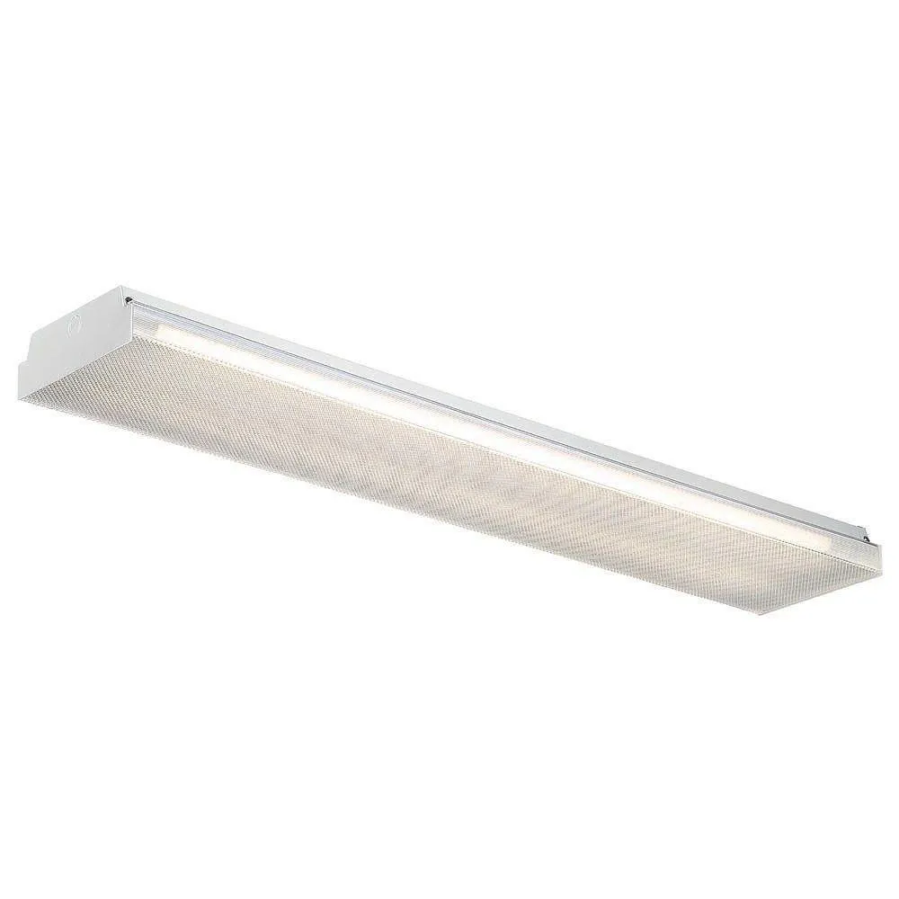 EnviroLite 4 ft. x 9 in. 14-Watt 2-Light White LED MV Wraparound Light with Battery Backup and 1800 Lumens T8 Flex Tubes 3500K, photo 2 of 4