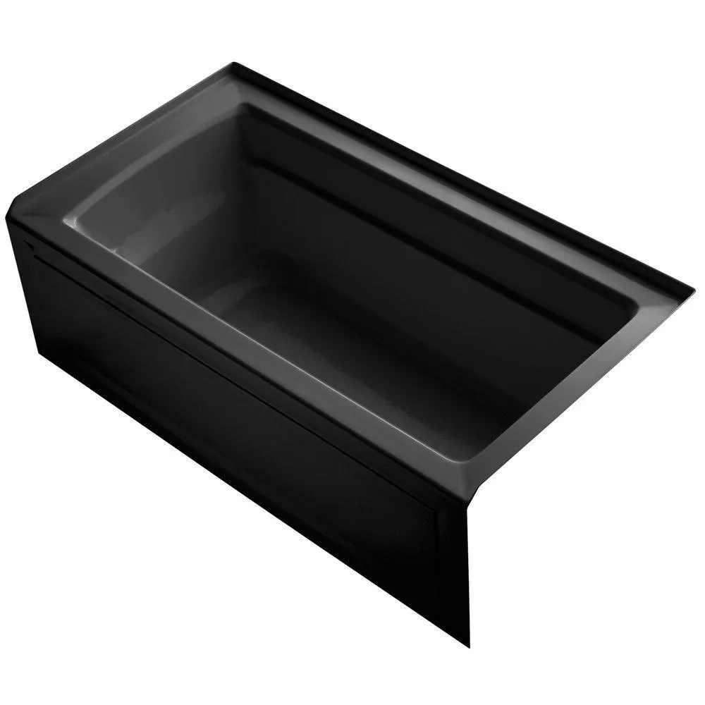Archer 60 in. Right-Hand Drain Rectangular Alcove Bathtub in White, photo 15 of 18