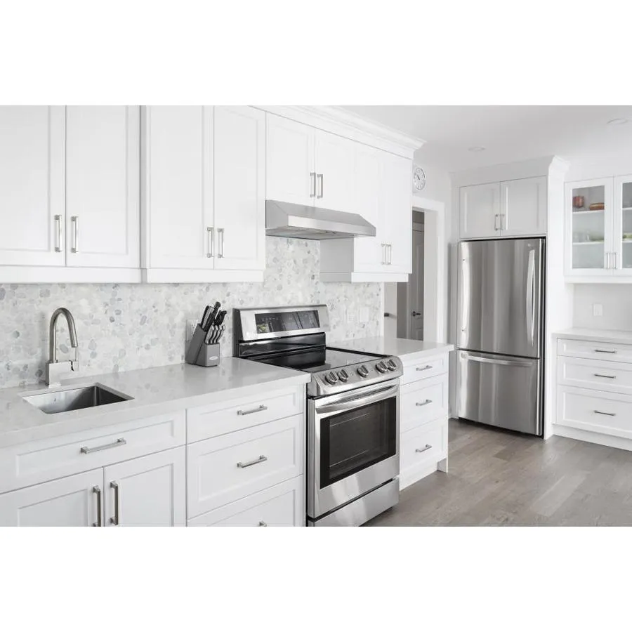 Satori 10-Pack Mixed White Marble 12-in x 12-in Honed Natural Stone Pebble Mosaic Floor and Wall Tile, photo 4 of 12