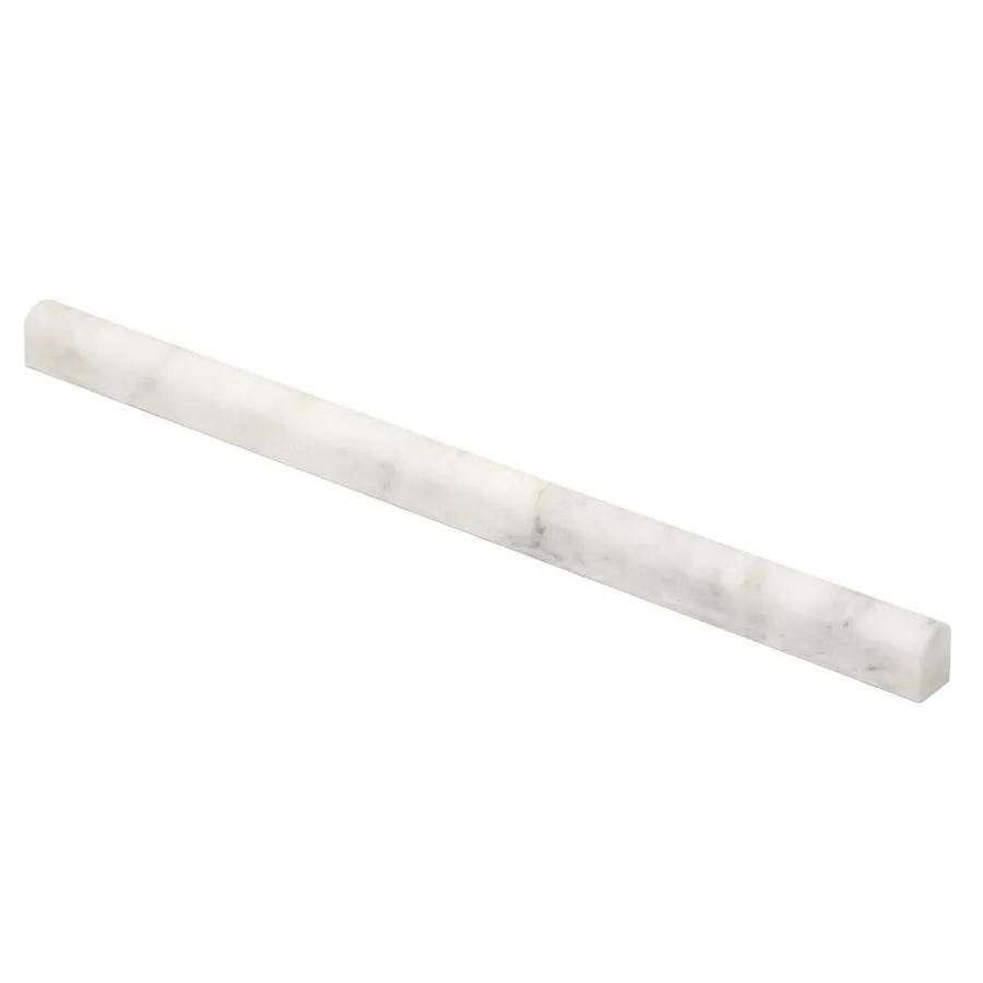 Satori Venatino Polished Natural Stone Marble Pencil Liner Tile (5/8-in x 12-in), photo 2 of 10