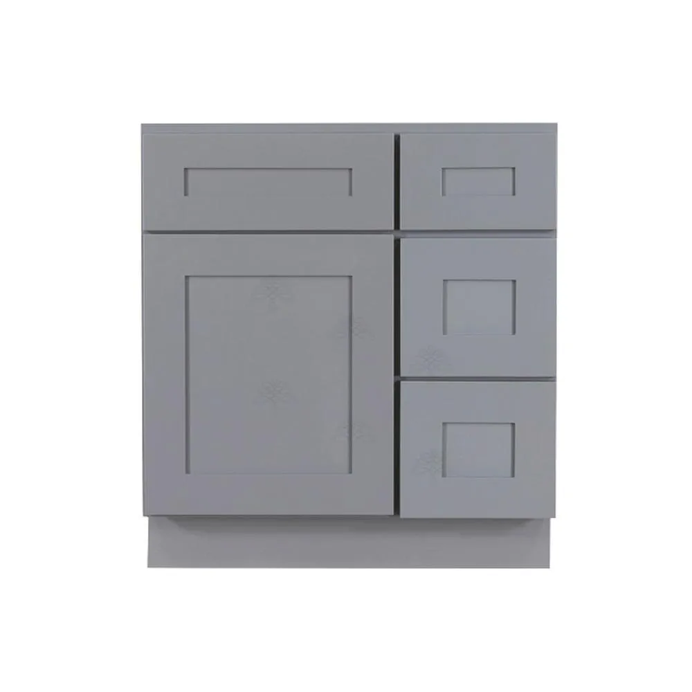 LIFEART CABINETRY Lancaster Shaker Assembled 24 in. W x 21 in. D x 33 in. H Bath Vanity Cabinet with 2 Doors in White, photo 11 of 20