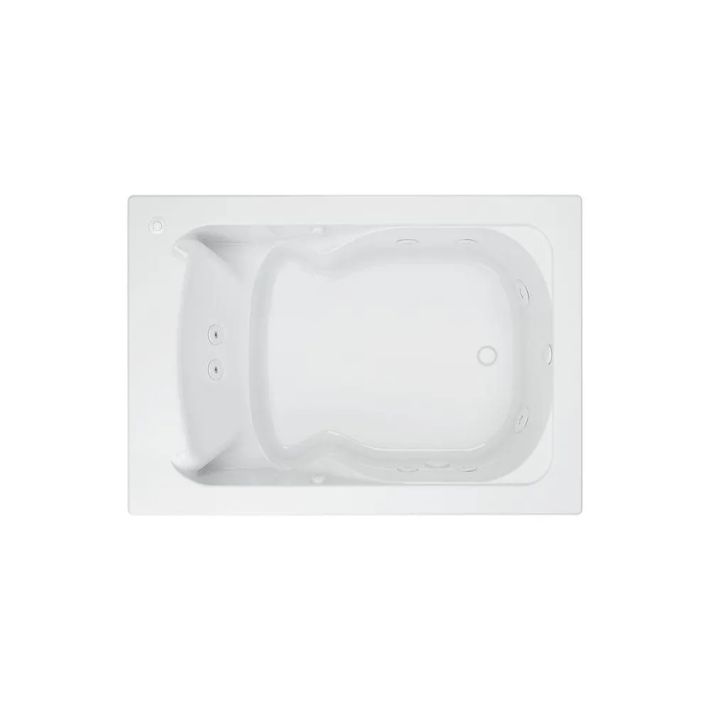 Cadet 60 in. x 42 in. Reversible Drain EverClean Whirlpool Tub in White, photo 12 of 13